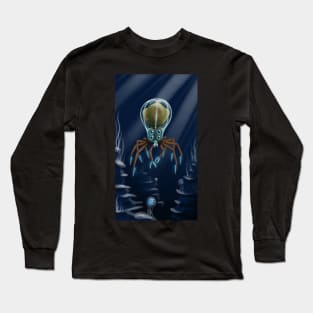 Crabsquid with background Long Sleeve T-Shirt